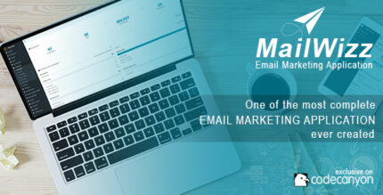 MailWizz email marketing application dashboard for campaigns and subscriber lists