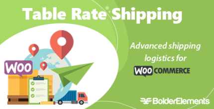 WooCommerce table rate shipping settings with rate rows, conditions and cost options