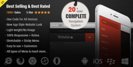 WebSlide - Bootstrap 5 Mega Menu, Bootstrap Megamenu Responsive, Sidebar