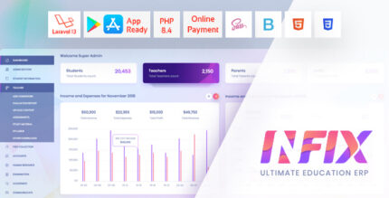 InfixEdu School ERP - Laravel School Management Software with Admin, Teacher & Parent Portals