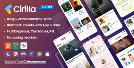 Cirilla - Multipurpose Flutter App For WordPress & Woocommerce