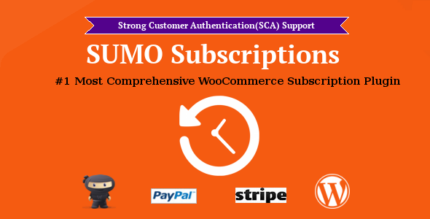 SUMO Subscriptions plugin banner for WooCommerce recurring payments and subscription products