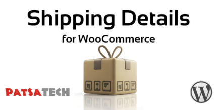 Shipping Details Plugin for WooCommerce