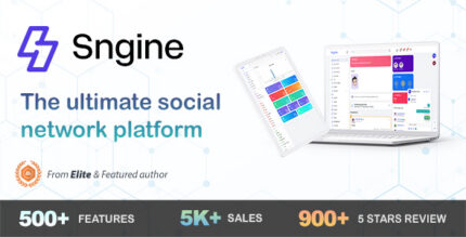 Social network platform with news feed, user profiles, groups and chat interface
