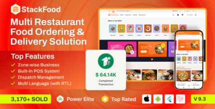 StackFood Multi Restaurant - Food Delivery App with Laravel Admin and Restaurant Panel