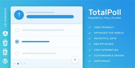 WordPress poll plugin showing poll types, contest layouts and voting results on responsive screens