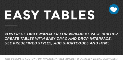 Table editor with spreadsheet-style grid and formatting toolbar for WPBakery Page Builder