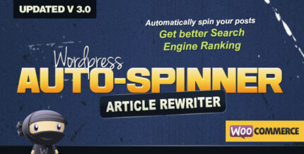 WordPress Auto Spinner article rewriter plugin preview for rewriting posts with synonyms