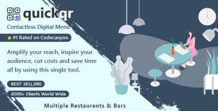Digital QR Code Restaurant Menu Maker & Contactless Ordering System - SaaS - QuickQR Laravel CMS