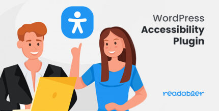 WordPress accessibility plugin widget with readability, contrast and text-to-speech options