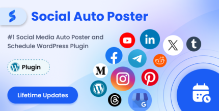 Social Auto Poster WordPress plugin settings dashboard for scheduling and auto posting to social networks
