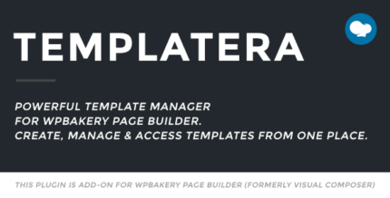 Templatera template manager add-on for WPBakery Page Builder in the WordPress admin