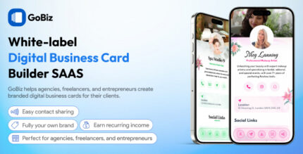 GoBiz – vCard SaaS Digital Business Card Builder