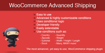 WooCommerce shipping plugin settings screen with conditional shipping rate rules