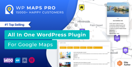 WordPress store locator map with markers, search filters and location listing below the map