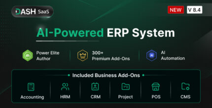 WorkDo Dash SaaS - Open Source ERP